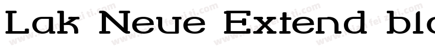 Lak Neue Extend bla字体转换